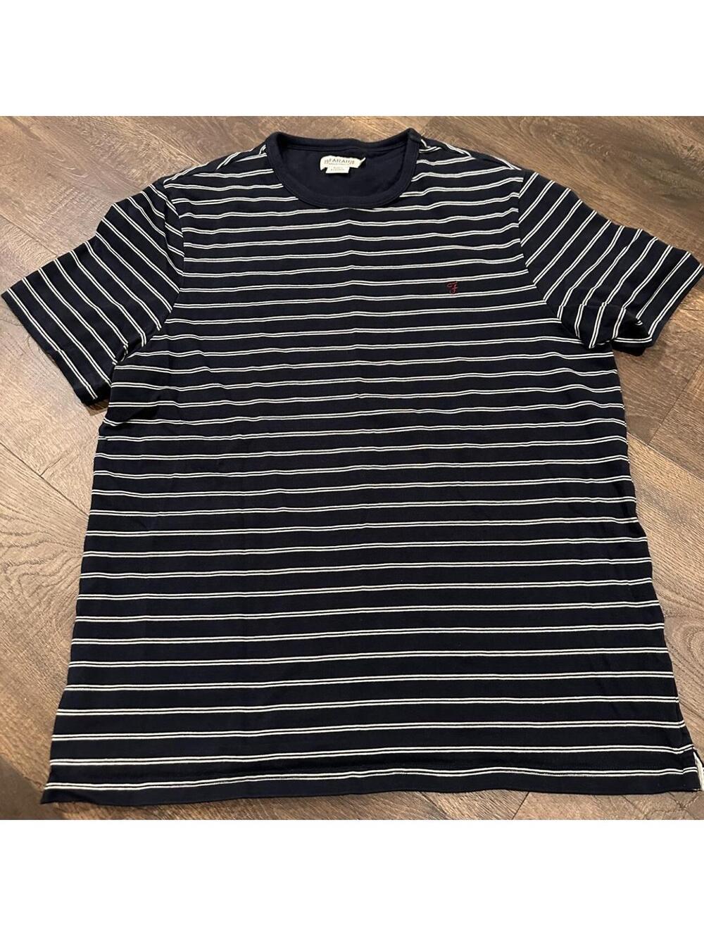 Farah Men's Navy and Blue Tshirt